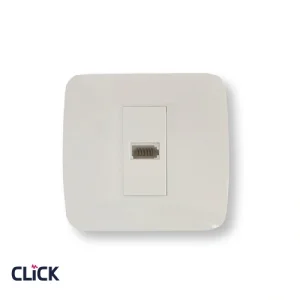 שקע טלפון CLICK לבן