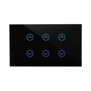 מתג SHUTTER שחור חכם תריס 3 מקום